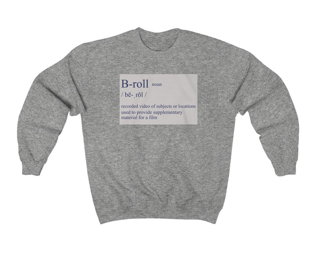 B-roll Crewneck Sweatshirt - FilmSwagStore - Sweatshirt