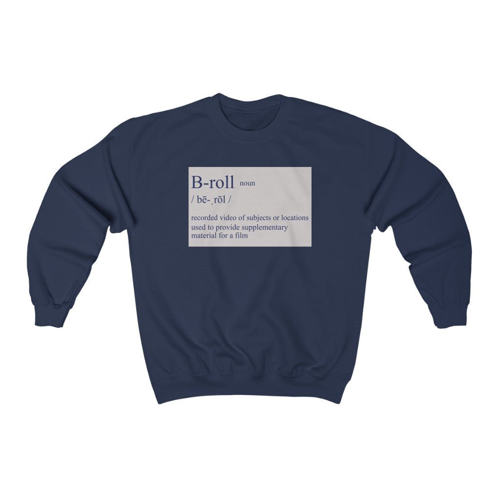 B-roll Crewneck Sweatshirt - FilmSwagStore - Sweatshirt